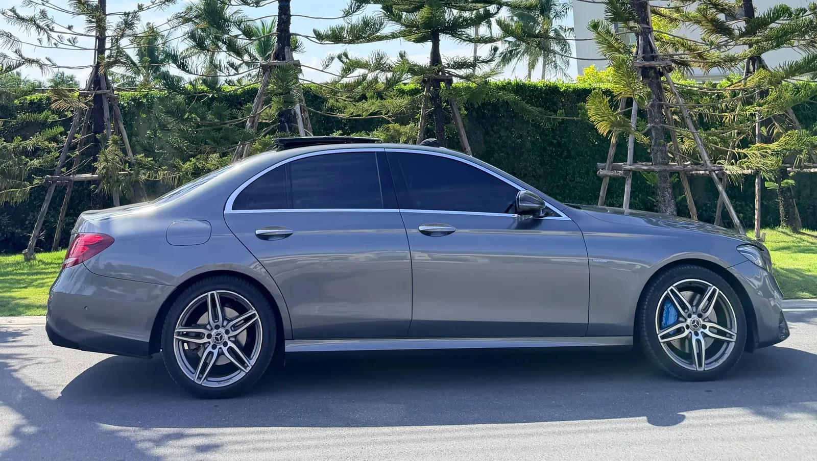 Mercedes-Benz E350e photographed outdoors in Bangkok